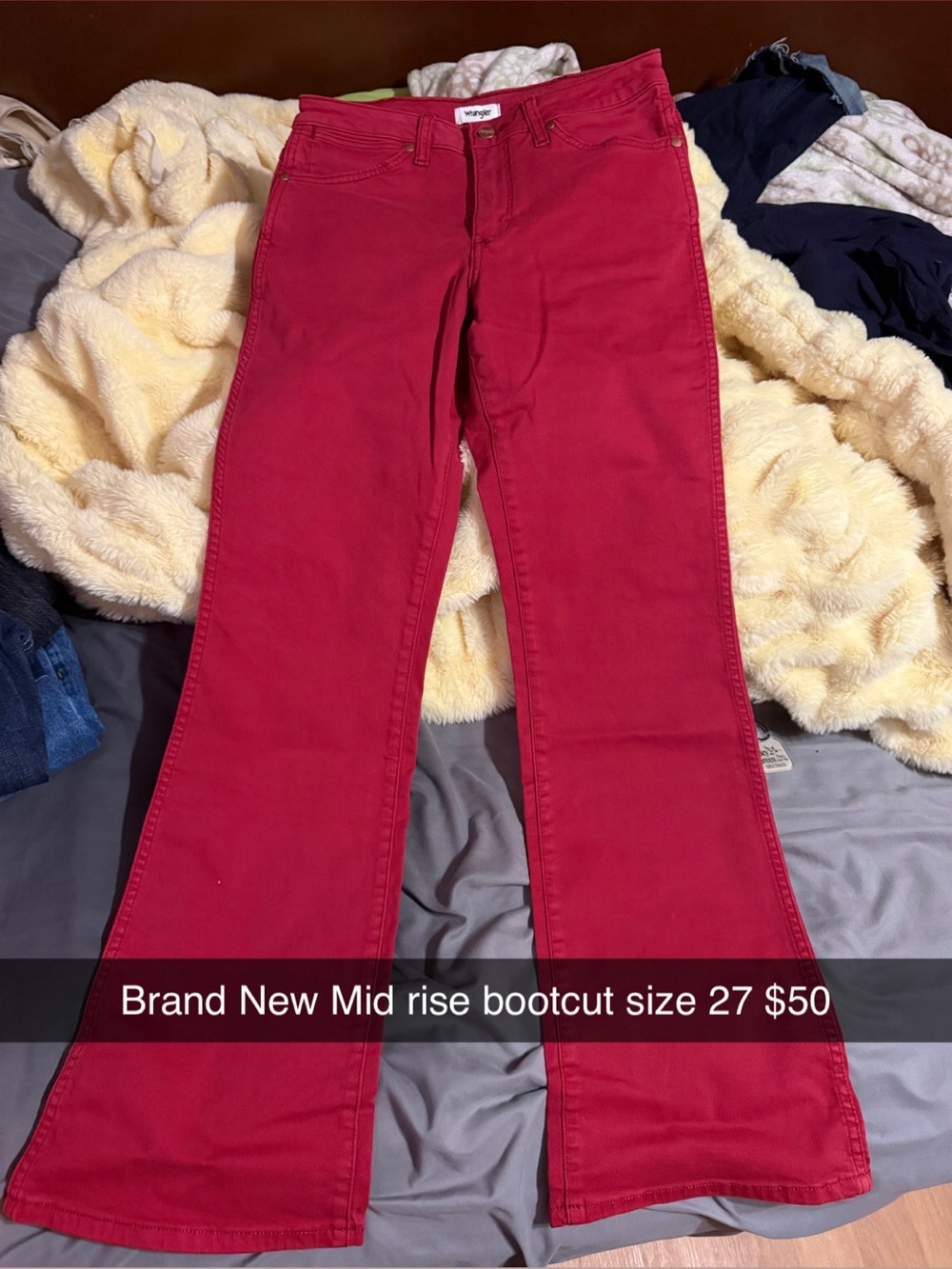 Wrangler Women’s Red Bootcut Jeans